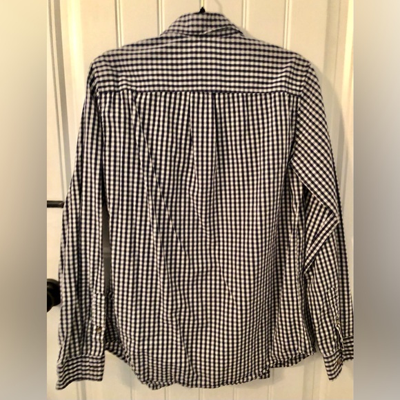 Vineyard Vines X Target Boys Long Sleeve Navy/White Check Button Down Shirt - Picture 4 of 4